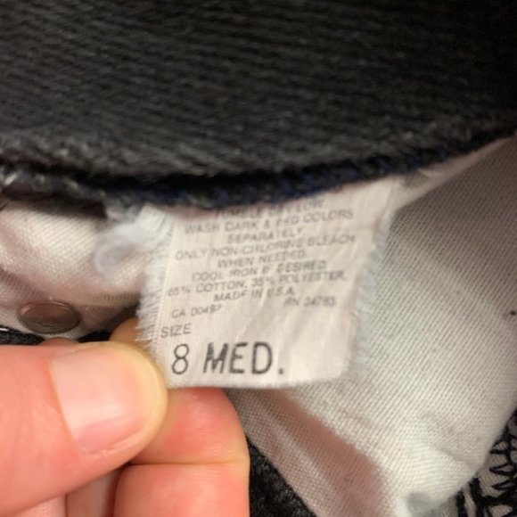 Vintage Black LEE Stretchy High Mom Tapered Jeans - Picture 8 of 9